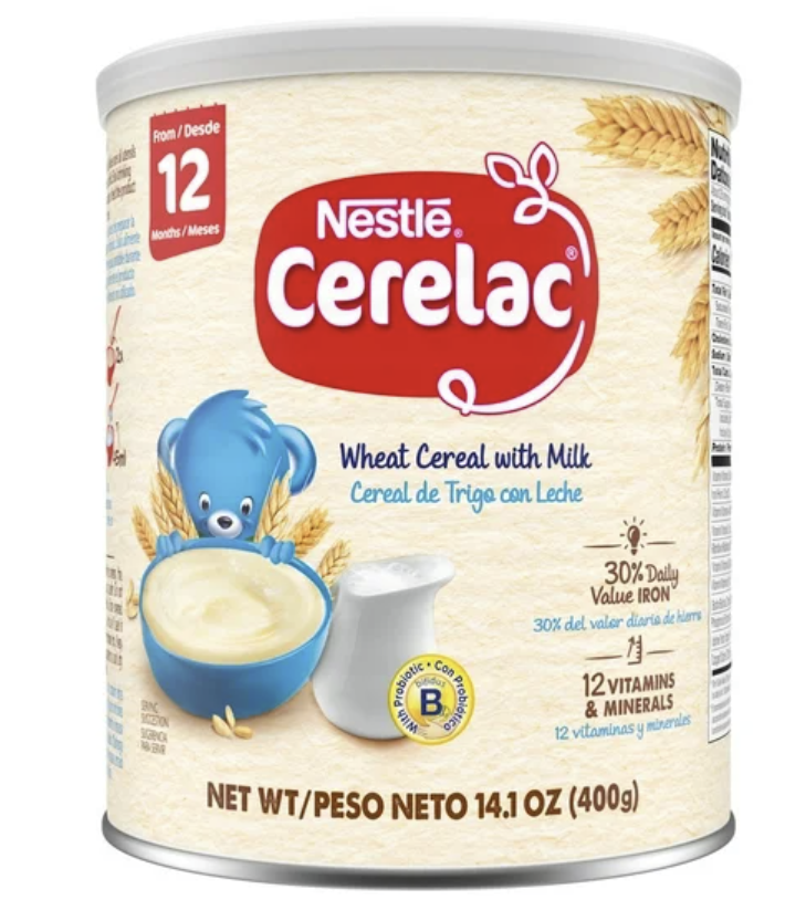 Nestle Cerelac, Baby Cereal, Wheat Cereal with Milk, 14.1 oz