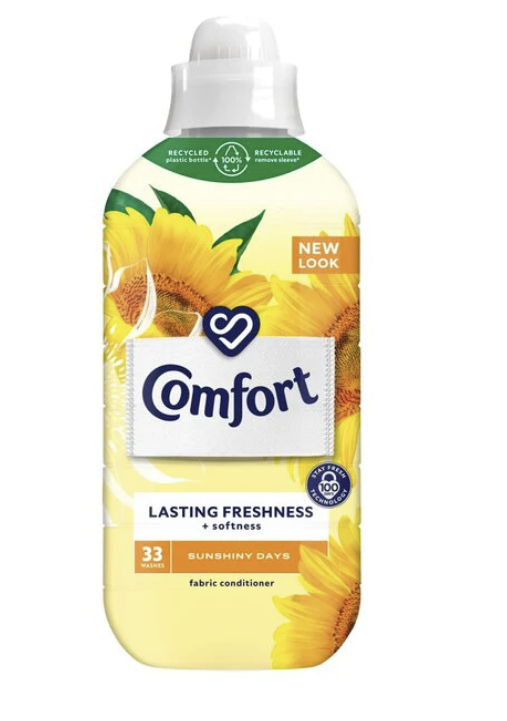 Comfort Fabric Conditioner Sunshiny Days 33 Washes 990ml
