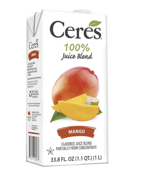 Ceres 100% Mango Juice – 1L – No Added Sugar