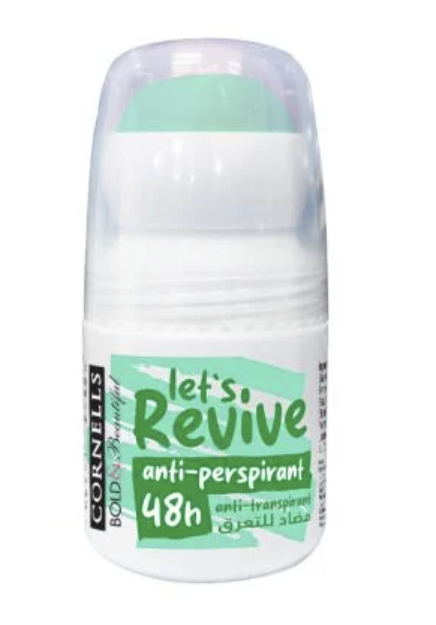 Cornells Let's Revive Roll On Deodorant, Blue 50ml