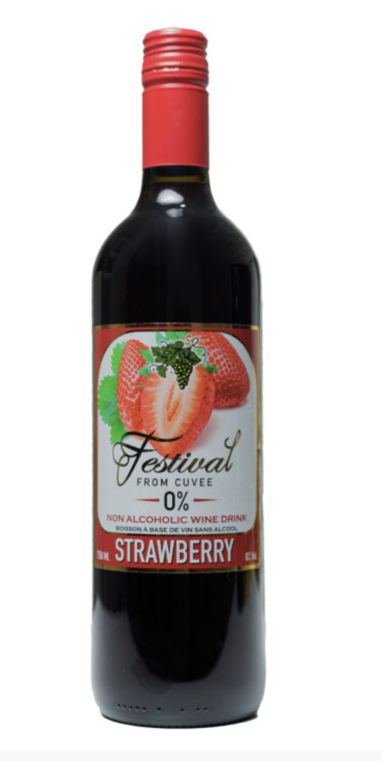 Festival Non-Alcoholic Wine Drink Strawberry 750ml